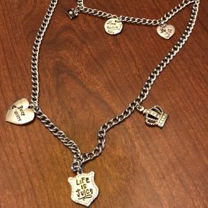 NWT Juicy Couture double layer charm necklace